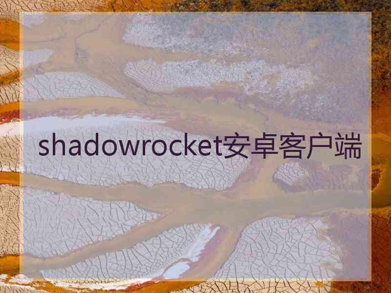 shadowrocket安卓客户端
